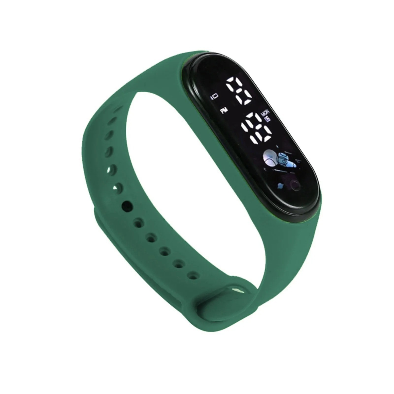 LED Wrist Watch Digital Sport Silicone Strap Kids Teen Girls Boys Children Gift