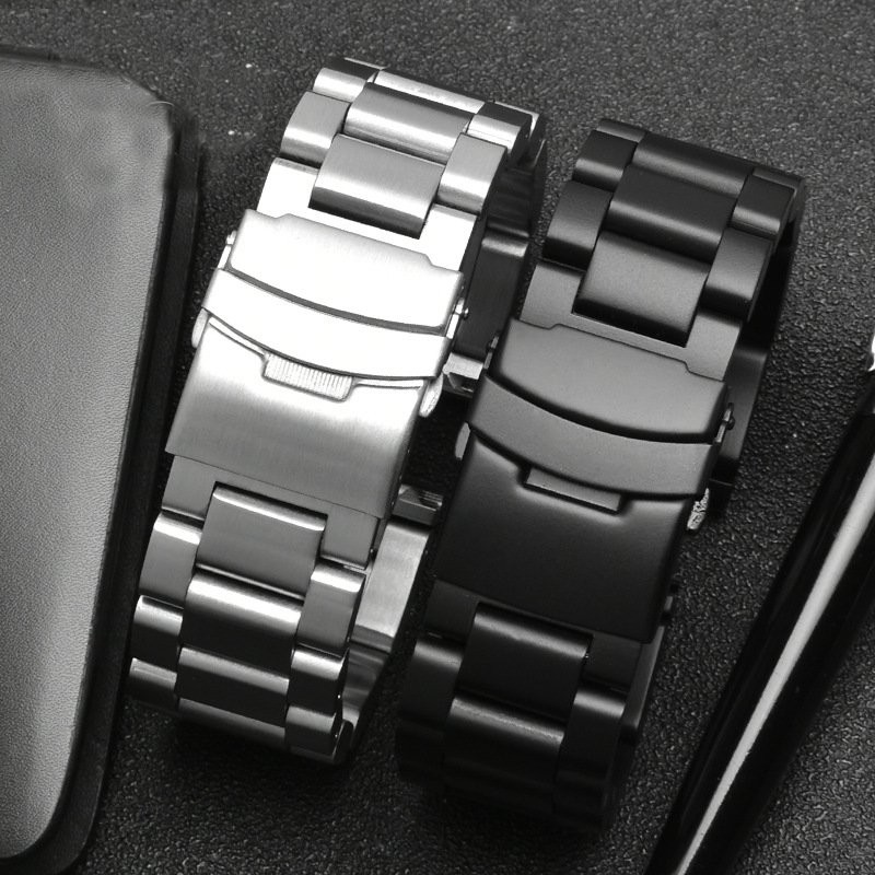 5.7mm Thick Mens Heavy Stainless Steel Watch Band Strap 22 24 26mm US Stock