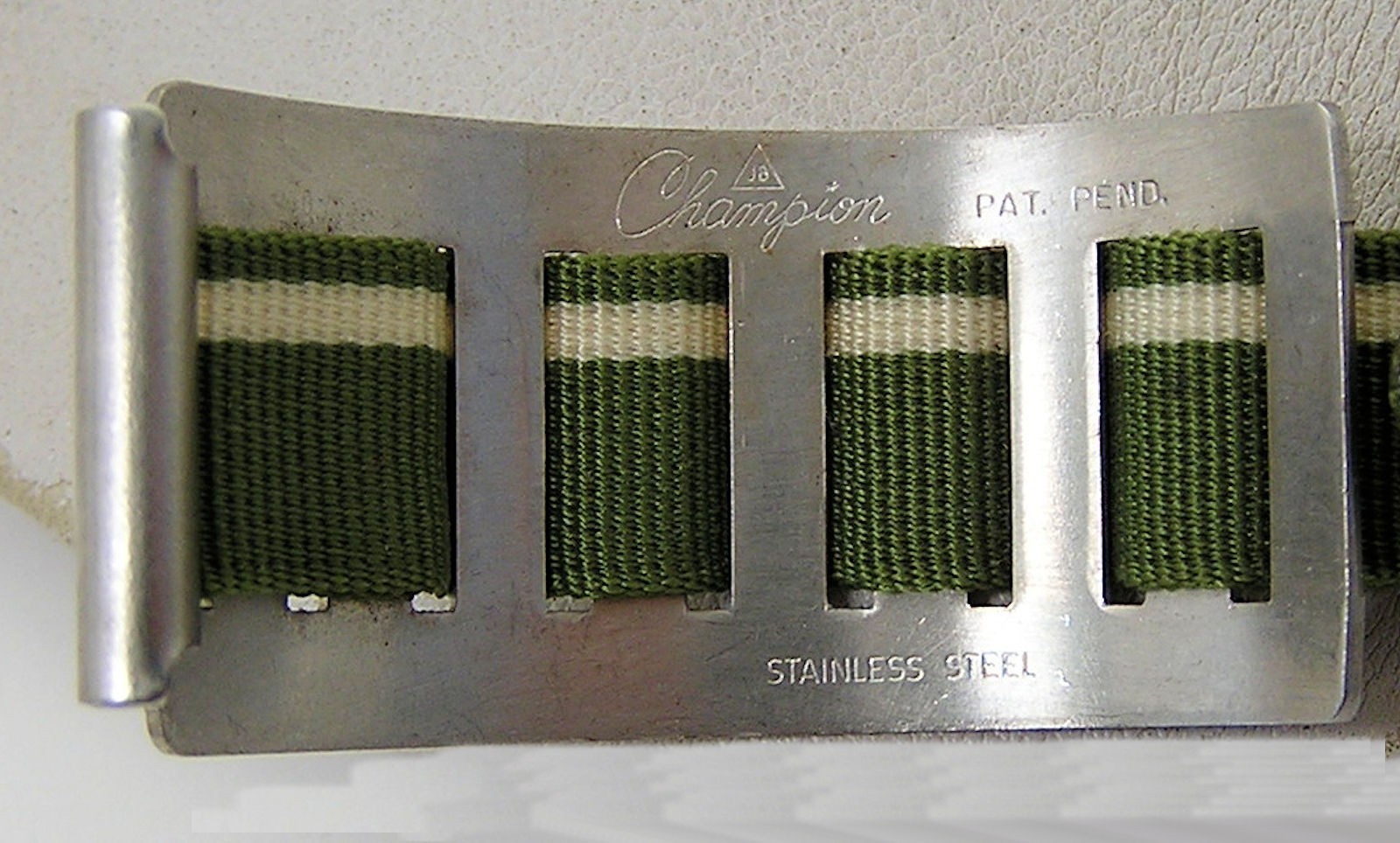Vintage NOS ? J.B. Champion Perlon Rally Sport 3/4″ Stainless & Nylon Watch Band