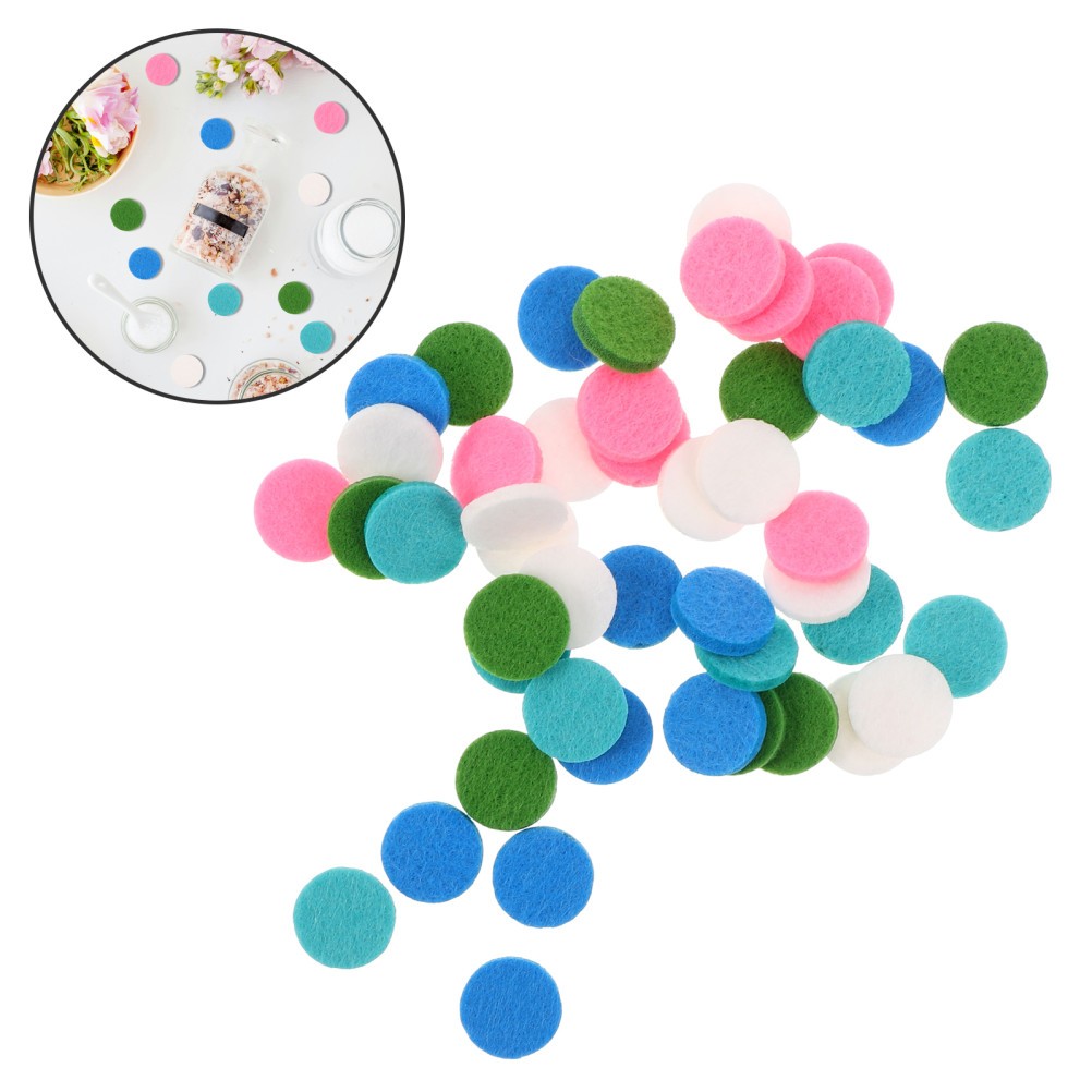 250Pcs Round Fiber Cotton Diffuser Pads Reusable Aromatherapy Refill for Home