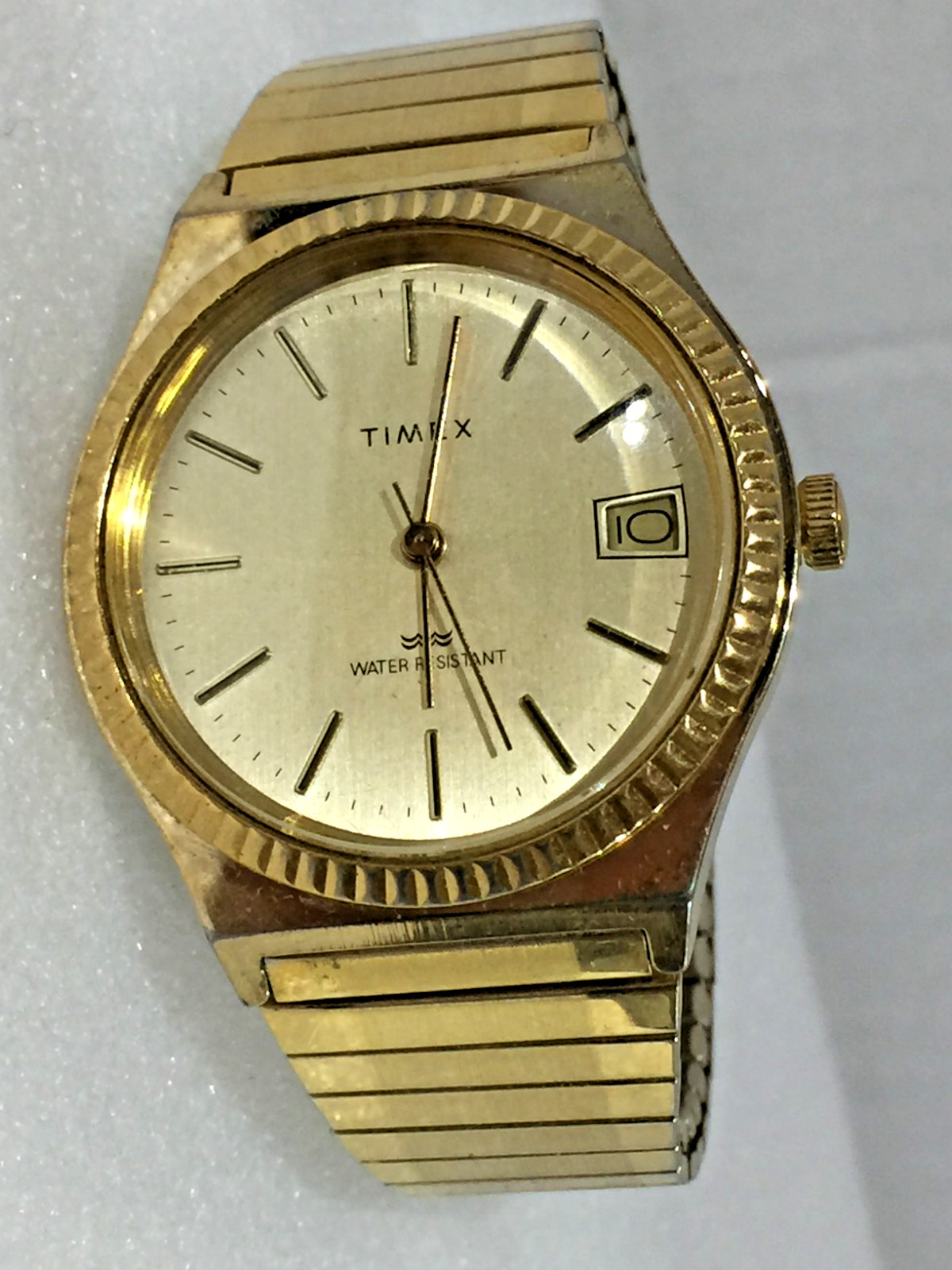 Vintage Timex Marlin Men’s Gold Tone Mechanical Wrist Watch With Date Working!