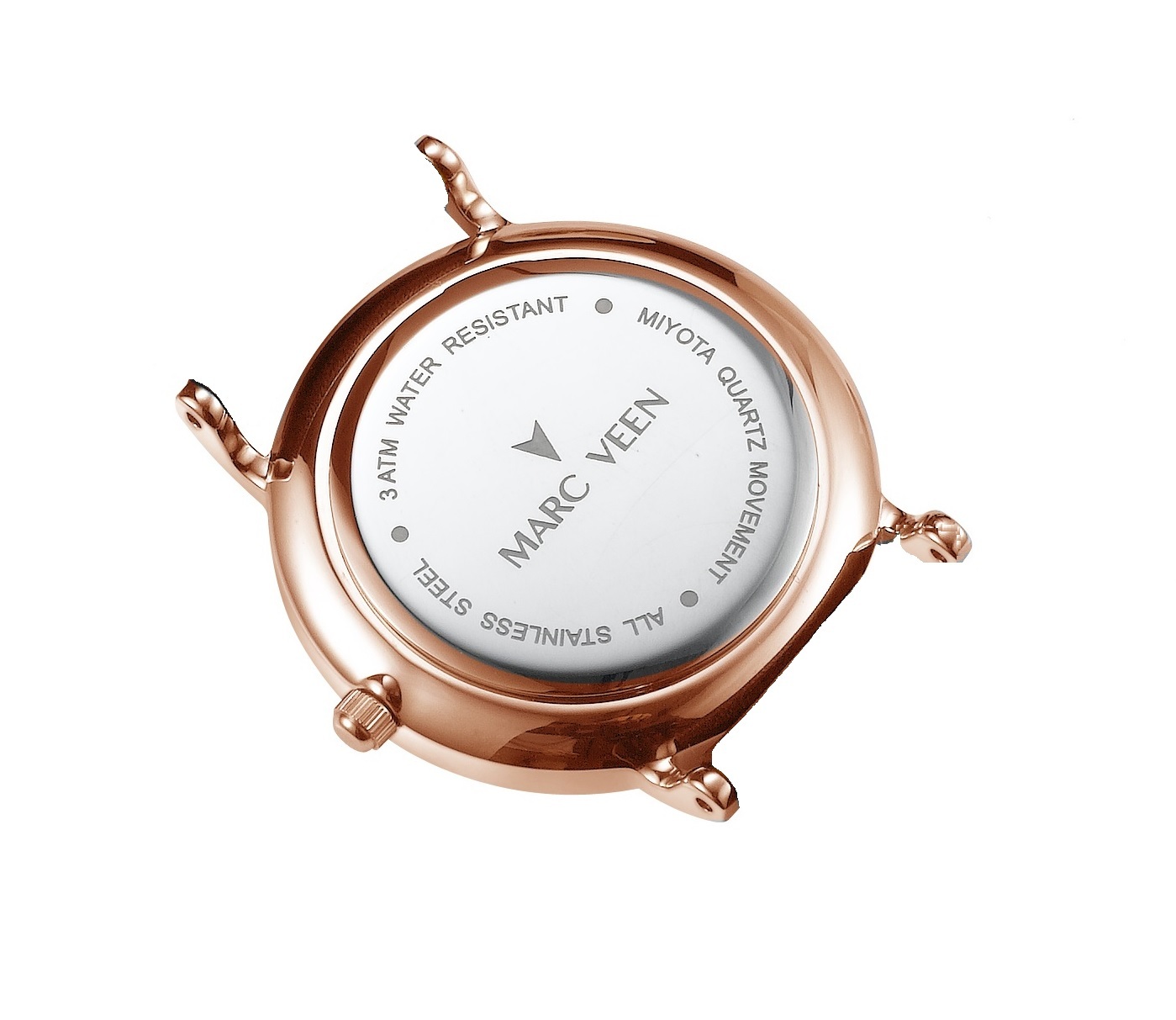 Ladies’ Watch Leather Strap Red Wristwatch Quartz Watch Rose Gold Rose Gold Stick Indices