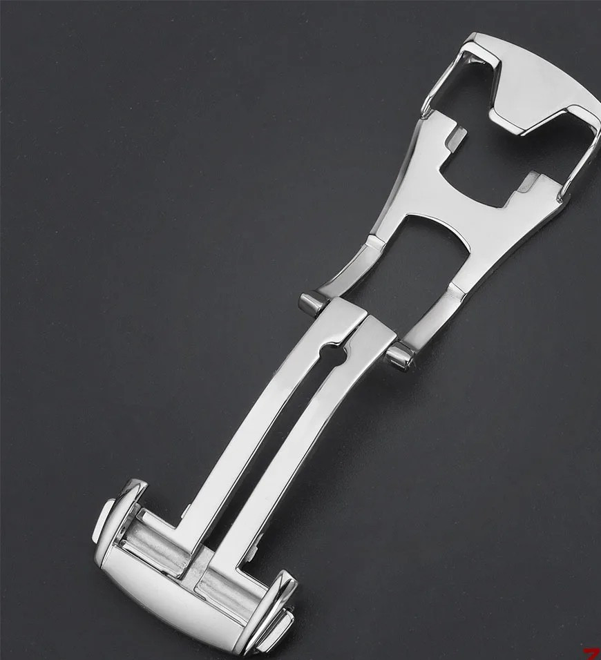18mm 20mm Stainless Steel Deployment Watch Clasp Single Fold Deployant Buckle