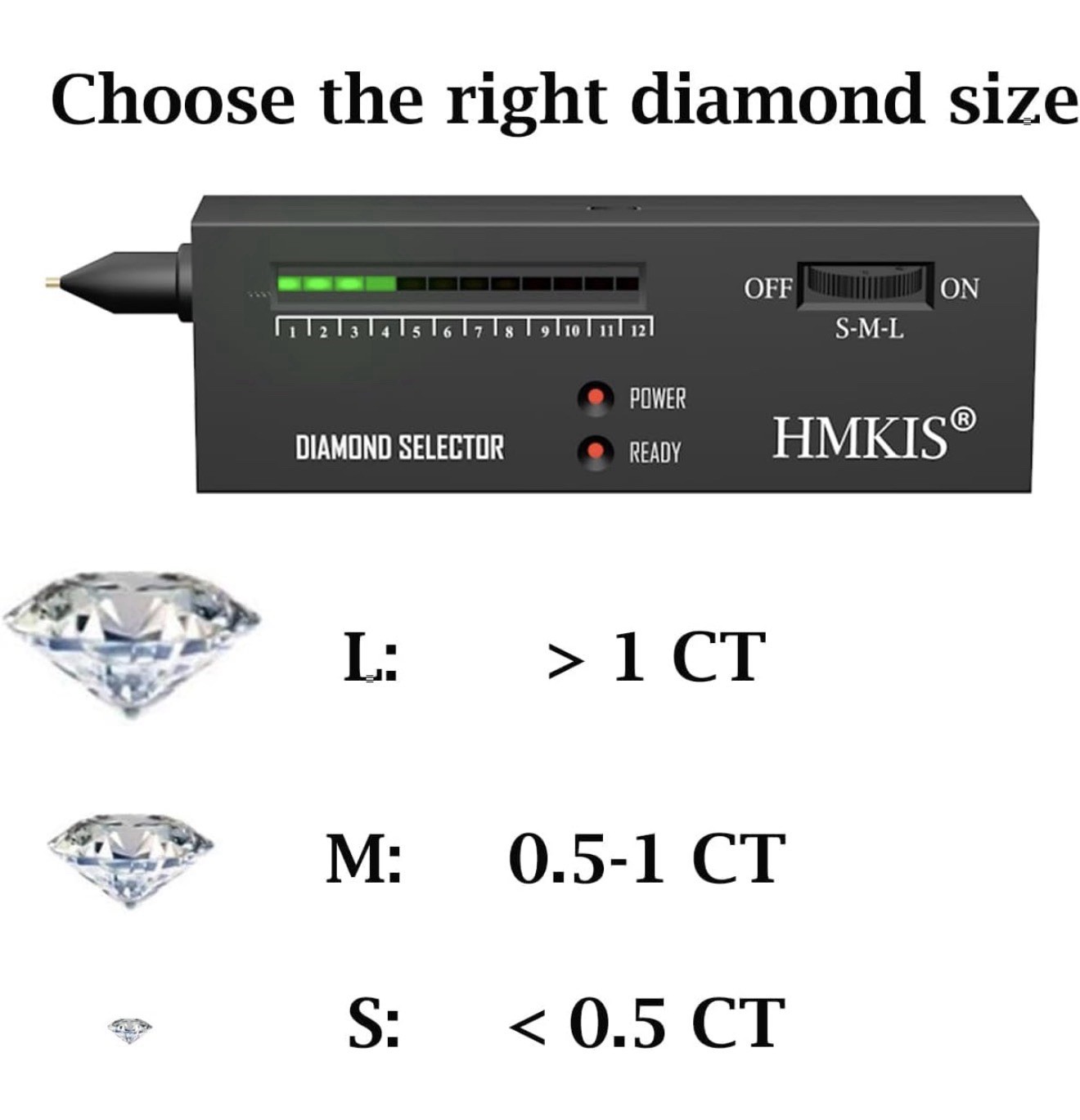 Diamond Tester Pen With 60X Jewelry Loupe Professional Gem Tester