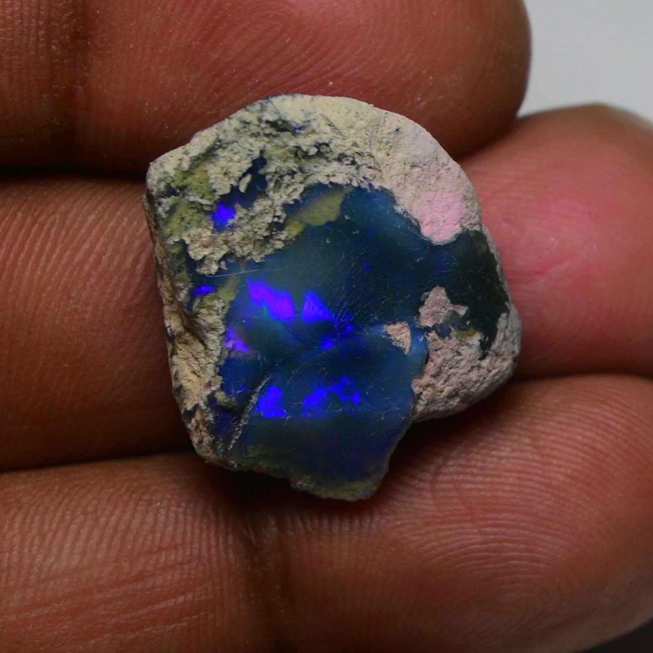 Natural Ethiopian Black Opal Rough 17.50 Ct – Ideal for Jewelry, Welo Fire Opal
