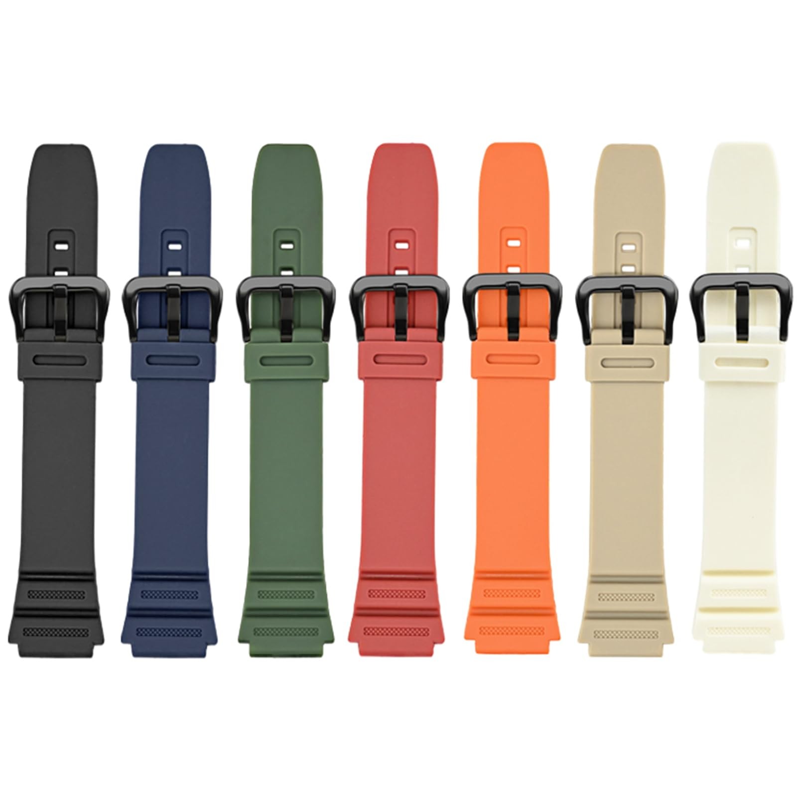Resin Replacement Band for Casio W218H AE1200WH W800H Waterproof Strap from USA
