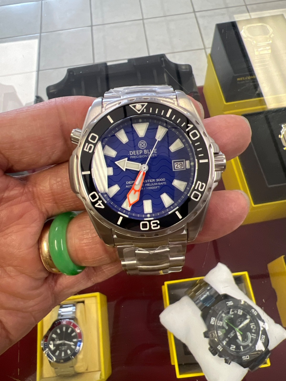 Authentic🔥Deep blue watches-Depthmaster pro 3000m🎁Limited edition 📞