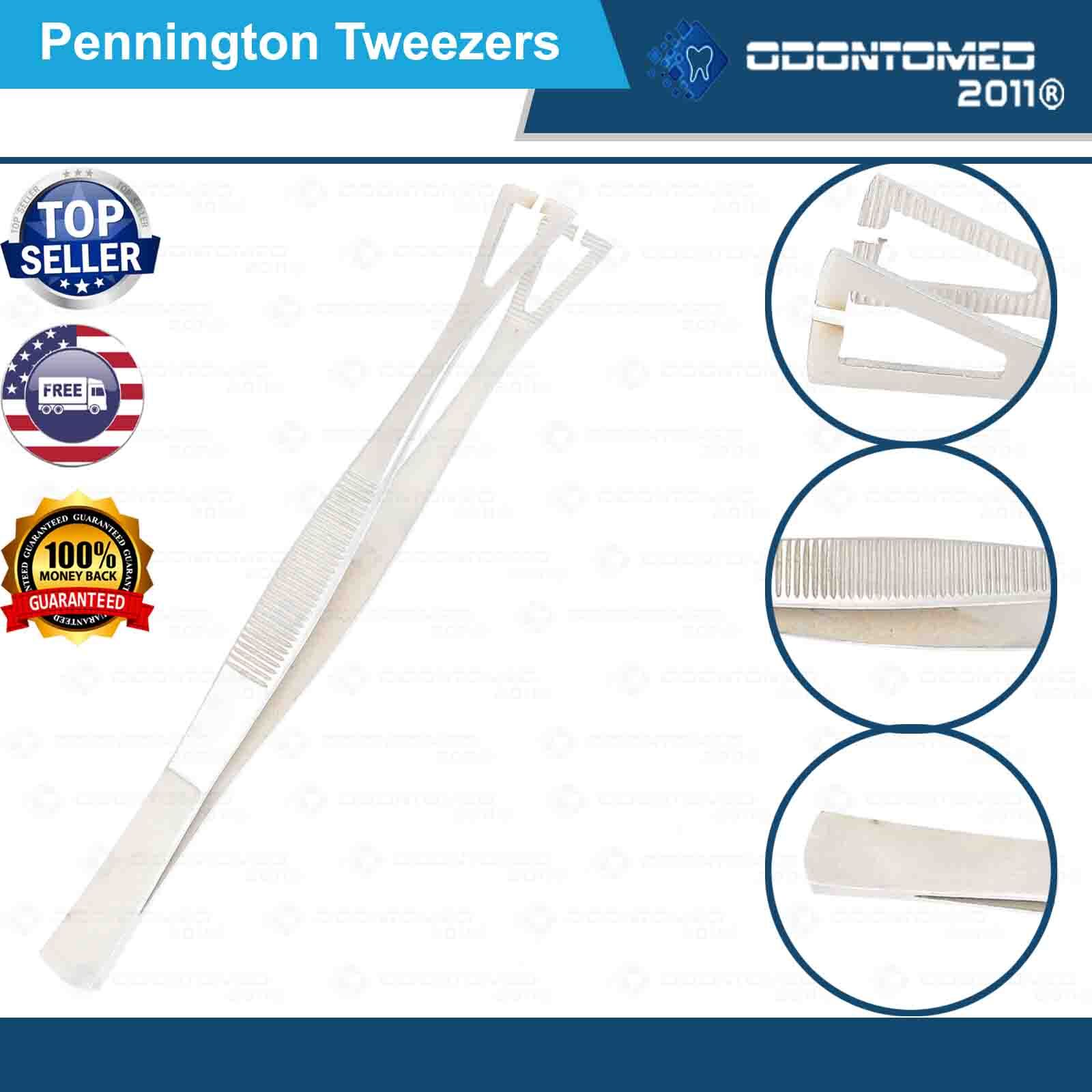 ODM Pennington Tweezers Slotted Clamp Forceps 6” Body Piercing Tools NEW