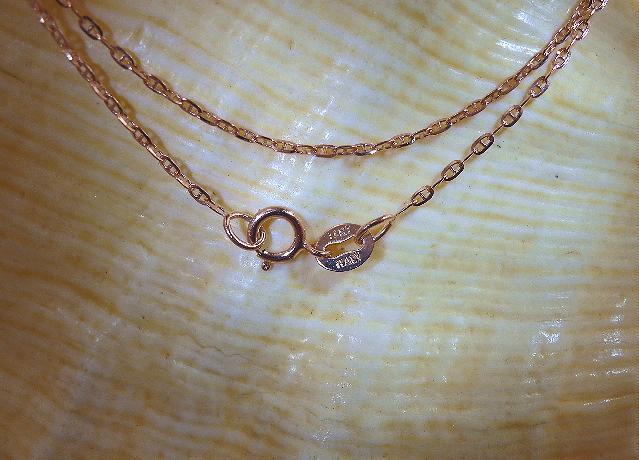1.1MM ITALIAN 14K ROSE GOLD SPARKLY DIAMOND-CUT ANCHOR CHAIN NECKLACE 16-24″