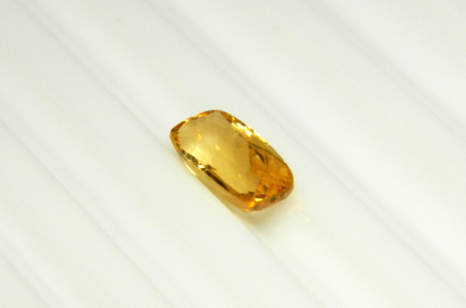 Imperial Topaz 1.12 Ct Clarity IF Cushion Cut Natural Golden Brazil I194