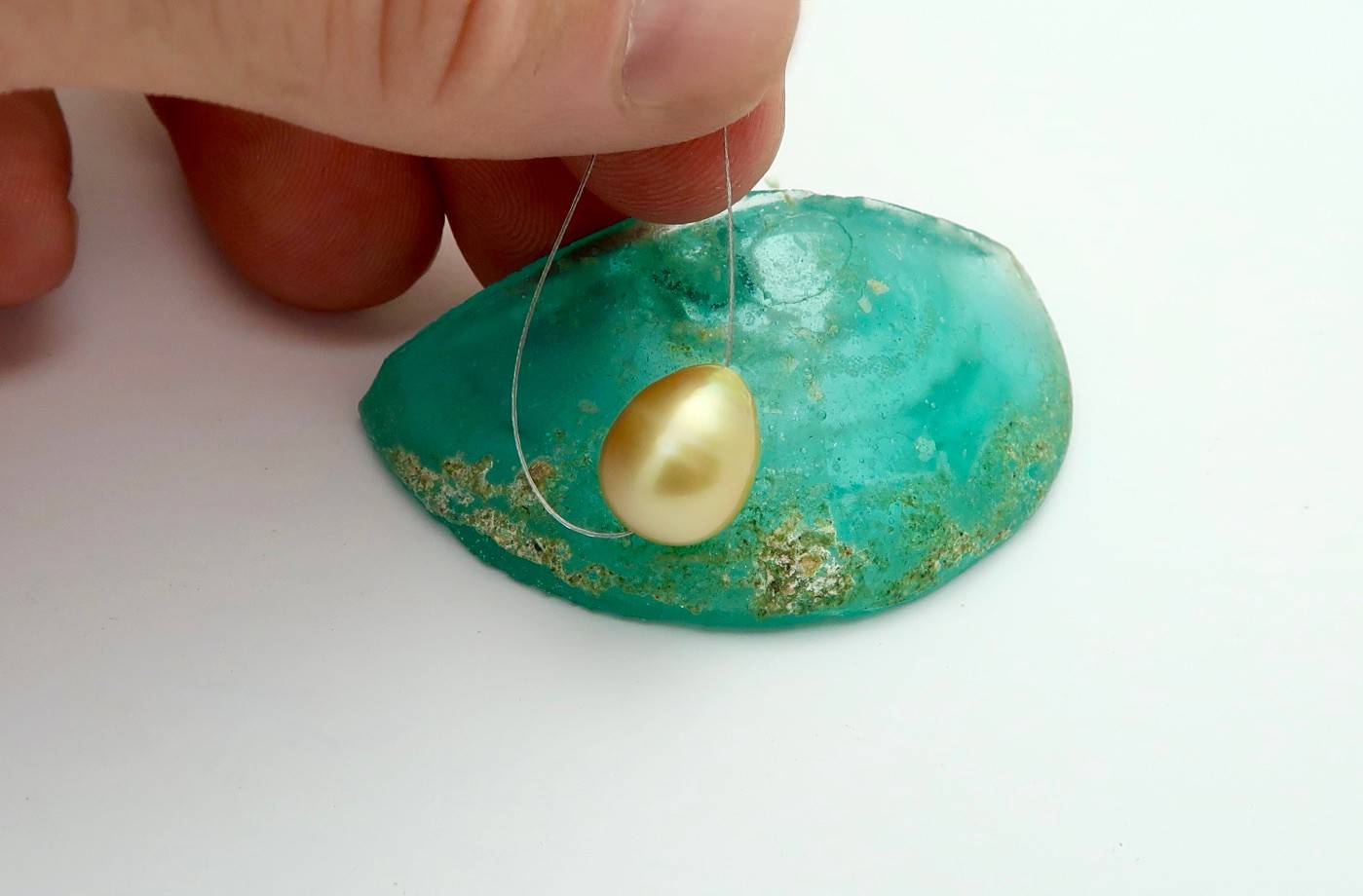 RARE EXOTIC GENUINE METALLIC GOLD SOUTH SEA PHILIPPINES CULTURED AA+ PEARL-10mm