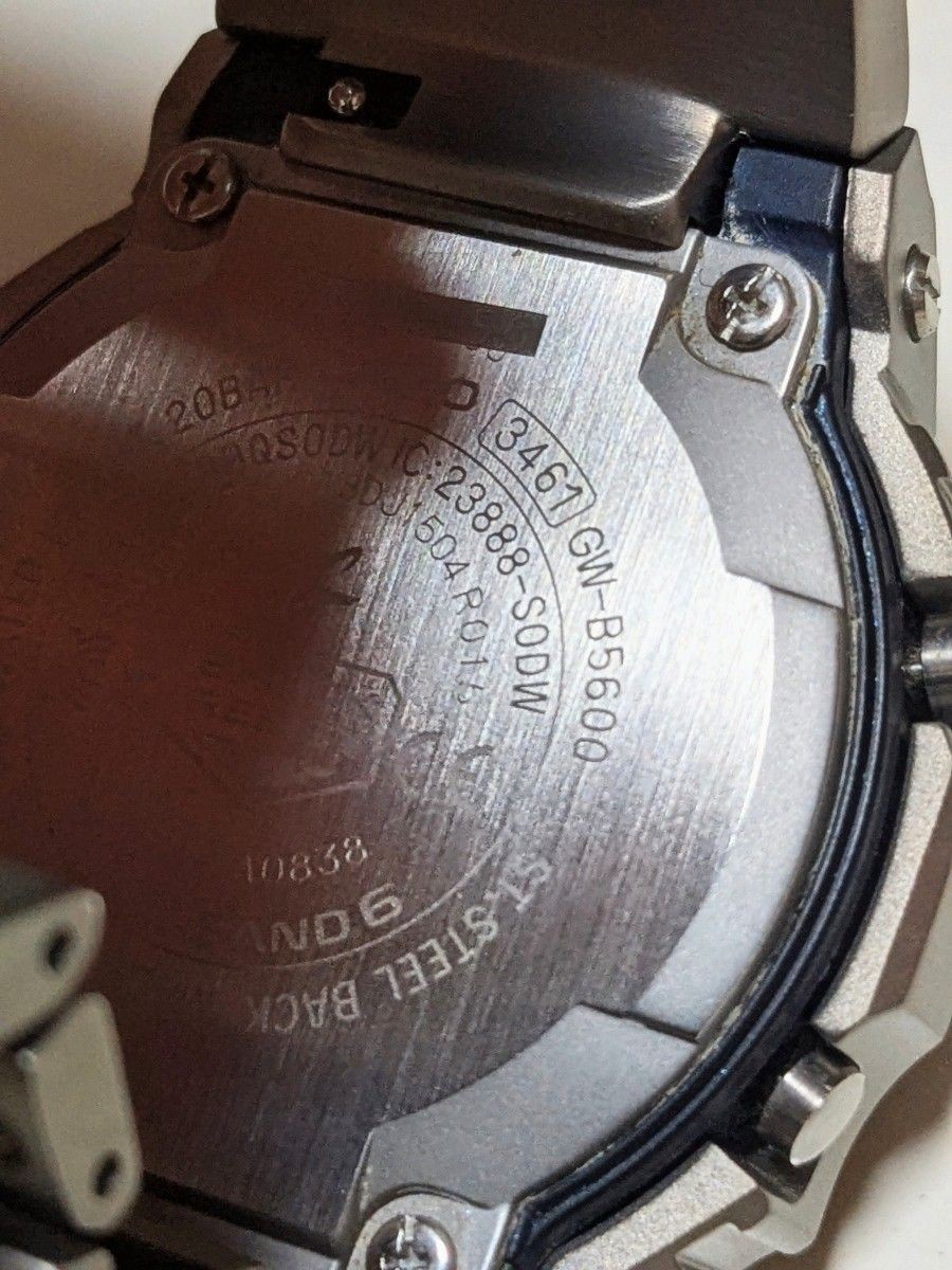 excellent condition G SHOCK GW B5600 blue full titanium radio solar mobile link