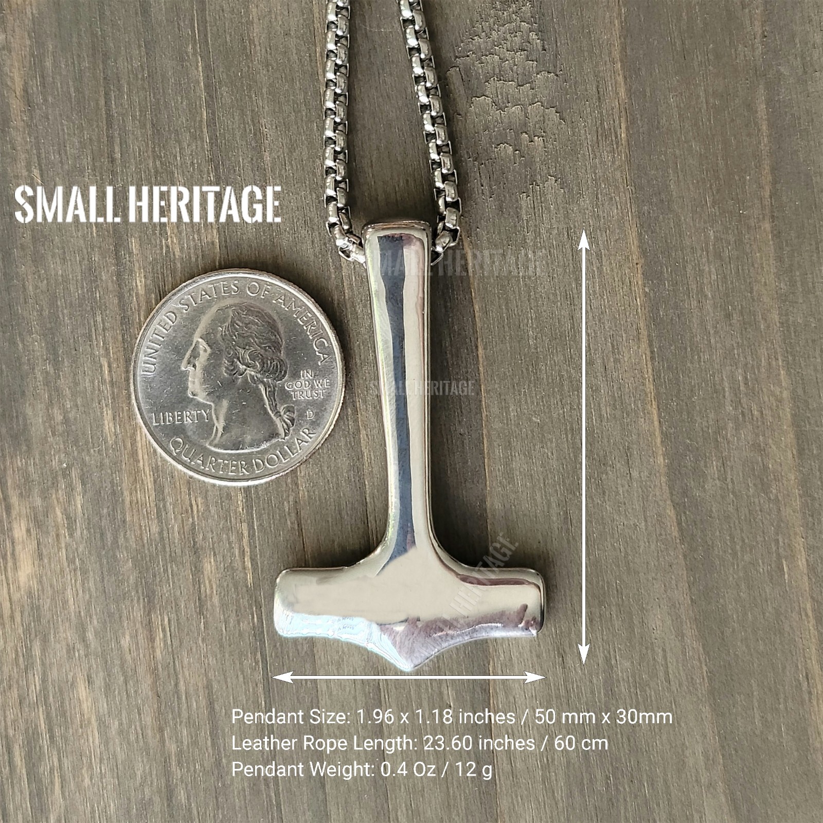 Thor Mjolnir Viking Necklace Hammer Pendant Odin Norse Amulet Men Small Heritage