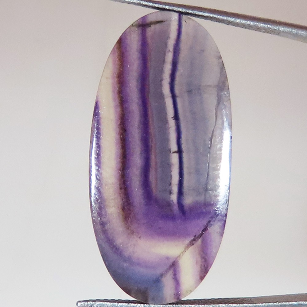 100% Natural Fluorite Oval Cabochon Loose Gemstone 47.60 Cts 15x31x3 mm LP78