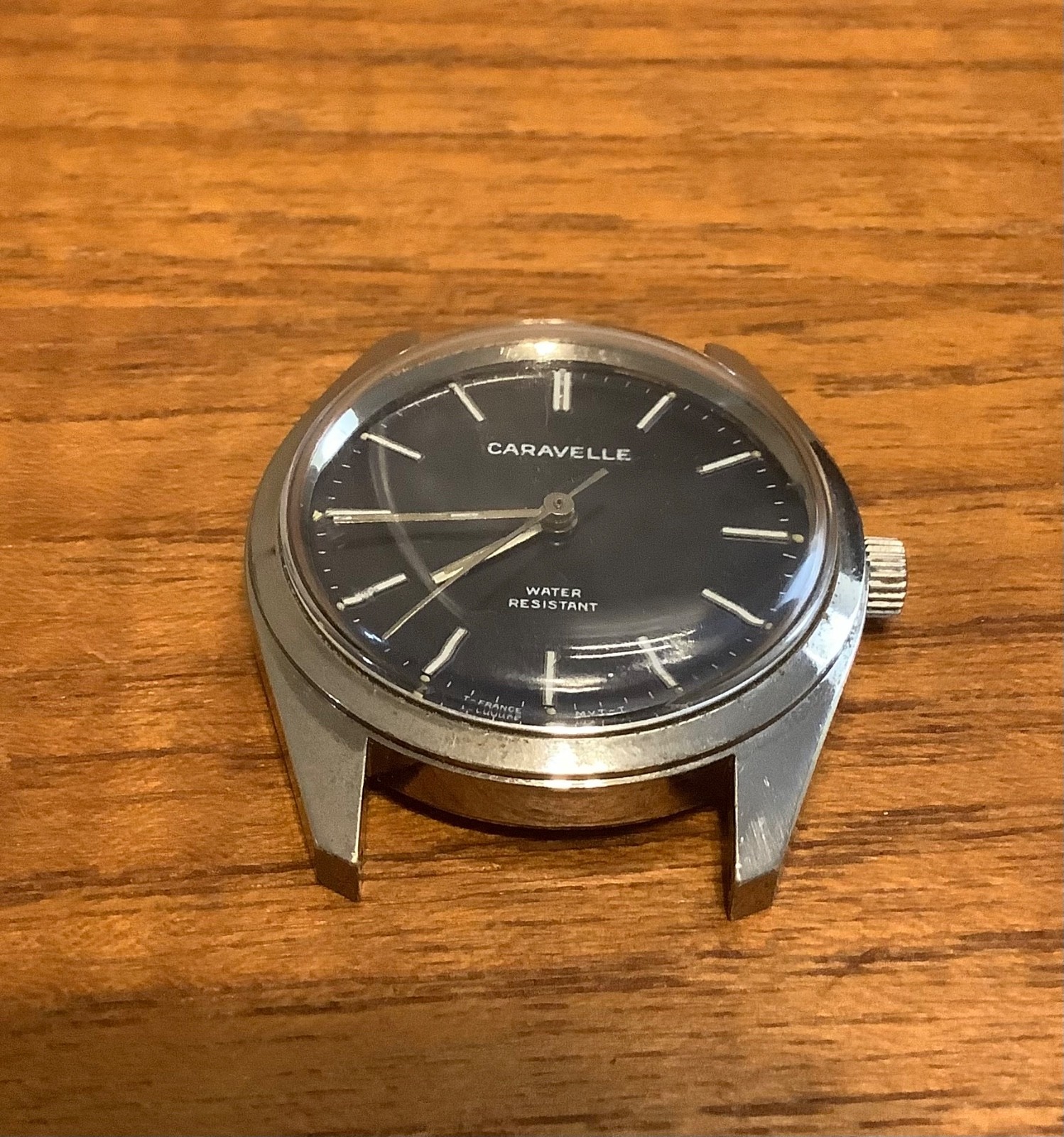 Bulova N8 Caravelle Royal Blue Dial Stainless Steel Men’s Watch Mechanical Movt.