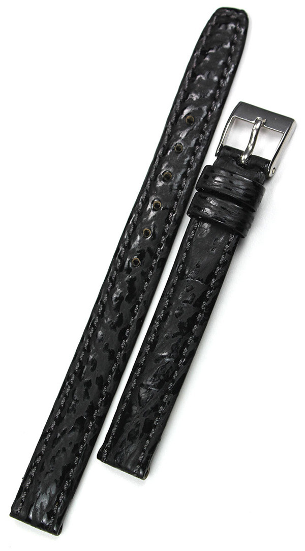 10mm Real Shark leather Band handmade Germany Graf black Watch Strap