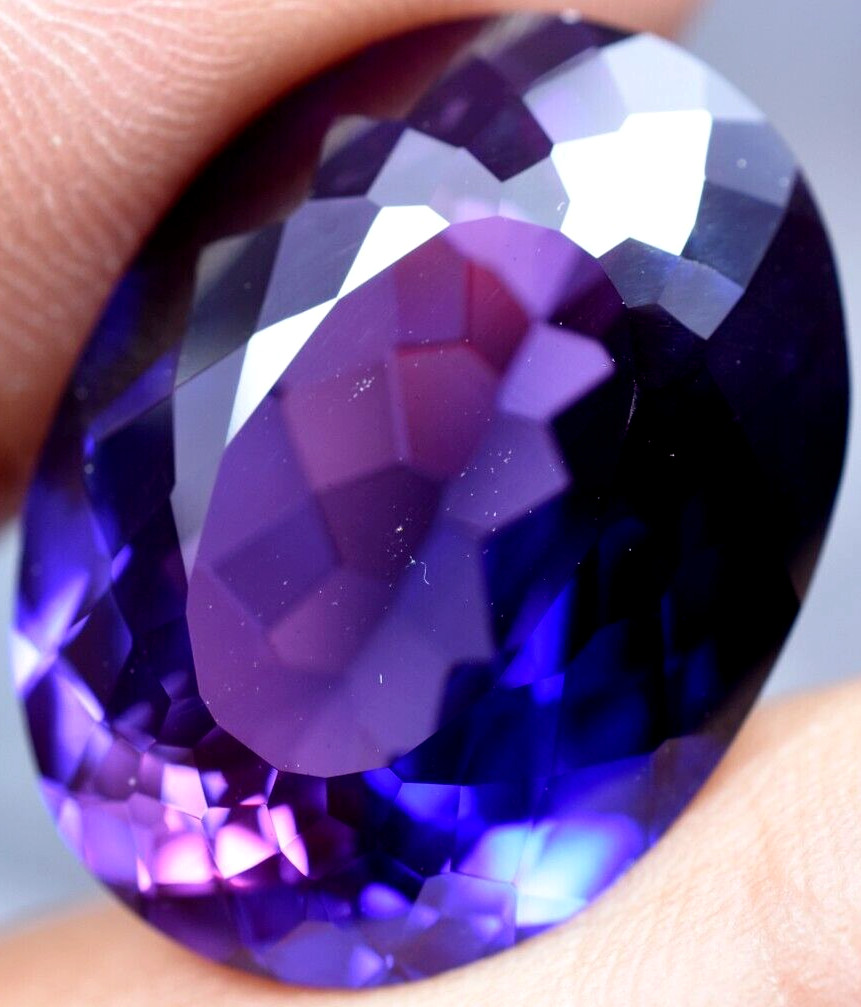Natural 31.45 Ct Boysenberry Sapphire GGL Certified fabulous Loose Gemstone