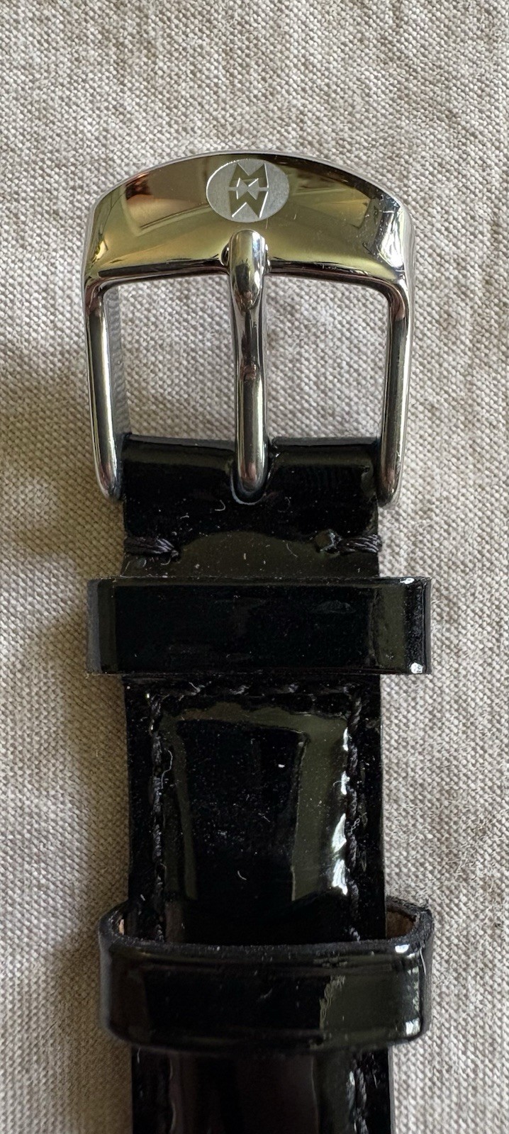 Michele Urban Mini Black Diamond Watch With 2 Spring loaded Straps