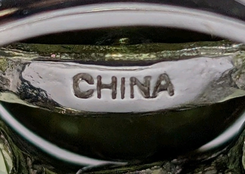 Honora Sterling Silver 11.3mm Dyed Green Pearl Peridot Cocktail 925 Ring Sz 9.75