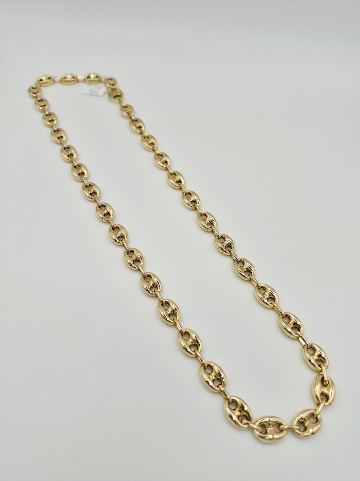 10k Gold Hallow 3D Gucci Puff Link Chain Necklace 27.5g 22” 9.0mm
