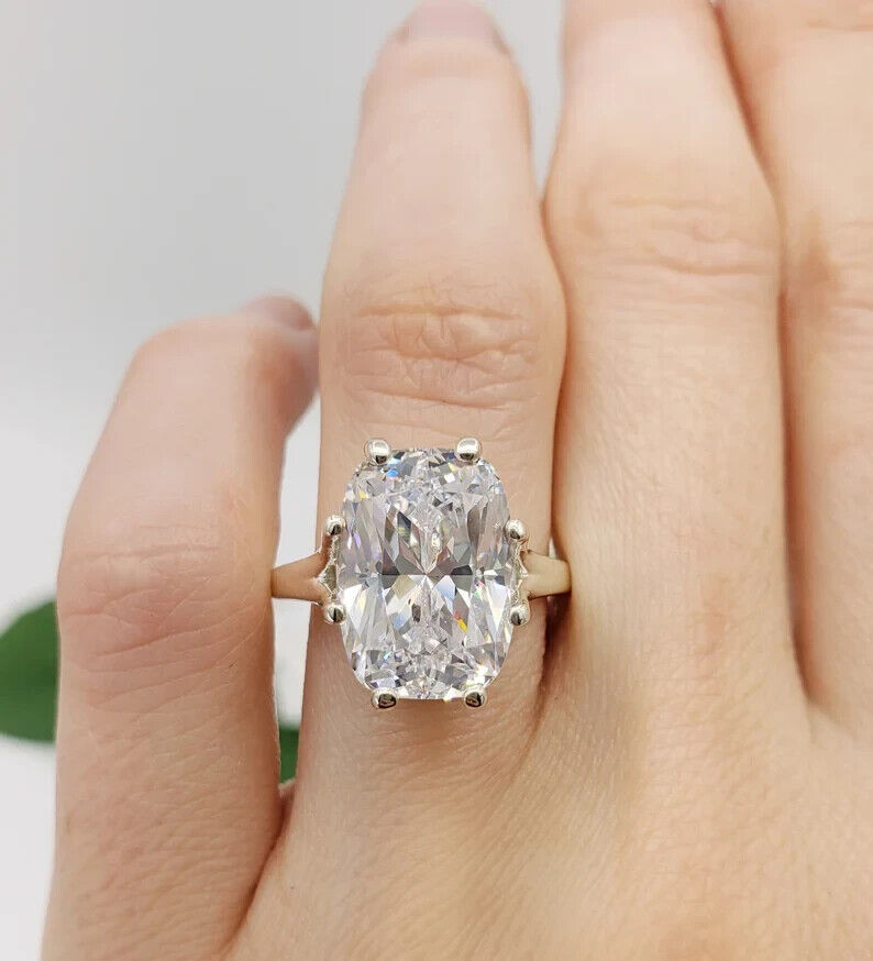 IGI Certified Lab grown/CVD Diamond Women Birthday Ring 14k Gold 6Ct Cushion Cut