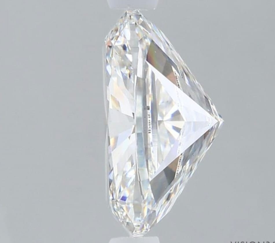2.4 Ct Cushion Cut IGI Certified Lab Grown CVD Diamond D Color VS1 Clarity Stone