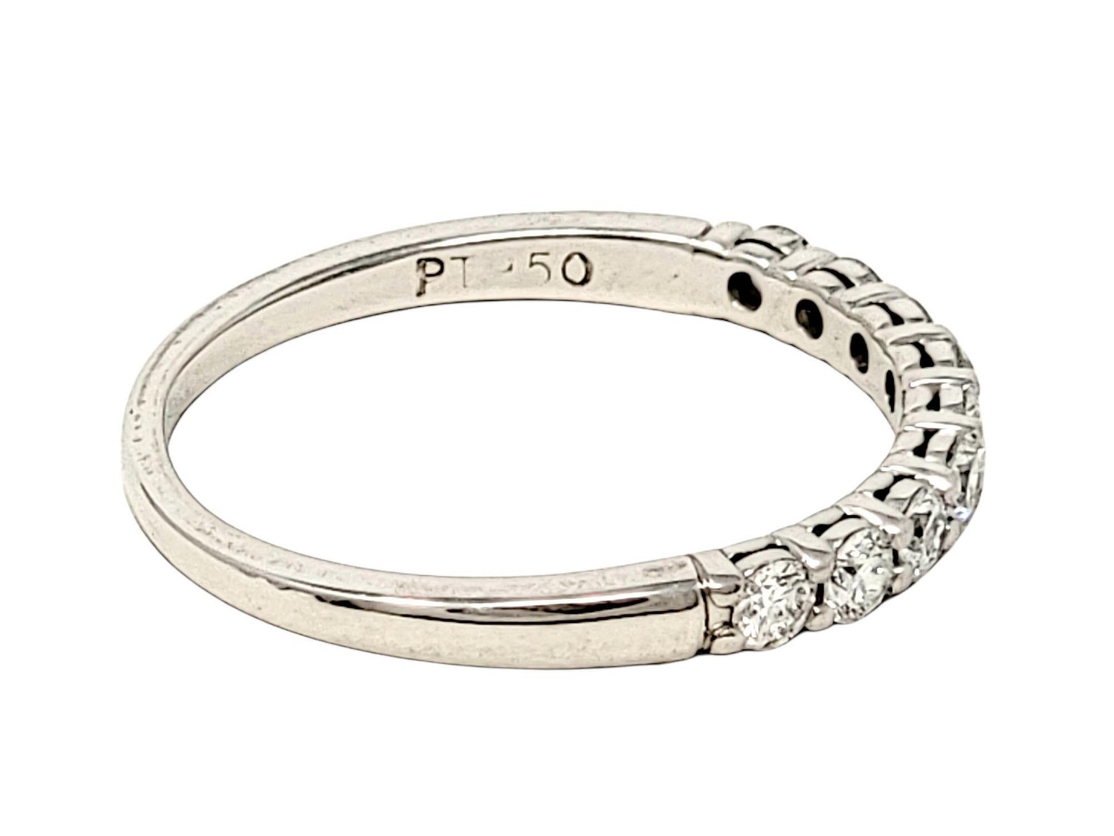 Tiffany & Co. Embrace Semi-Eternity 9 Round Diamond Band Ring in Platinum