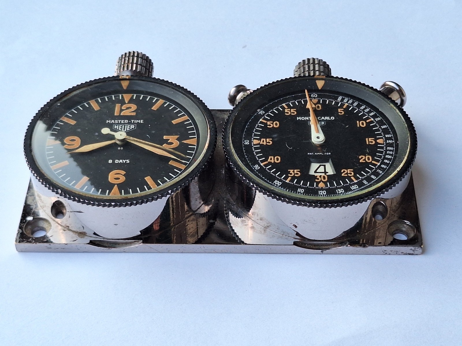 Heuer Master – Time Clock Monte Carlo Chronograph Chronograph Timer Rally Watch