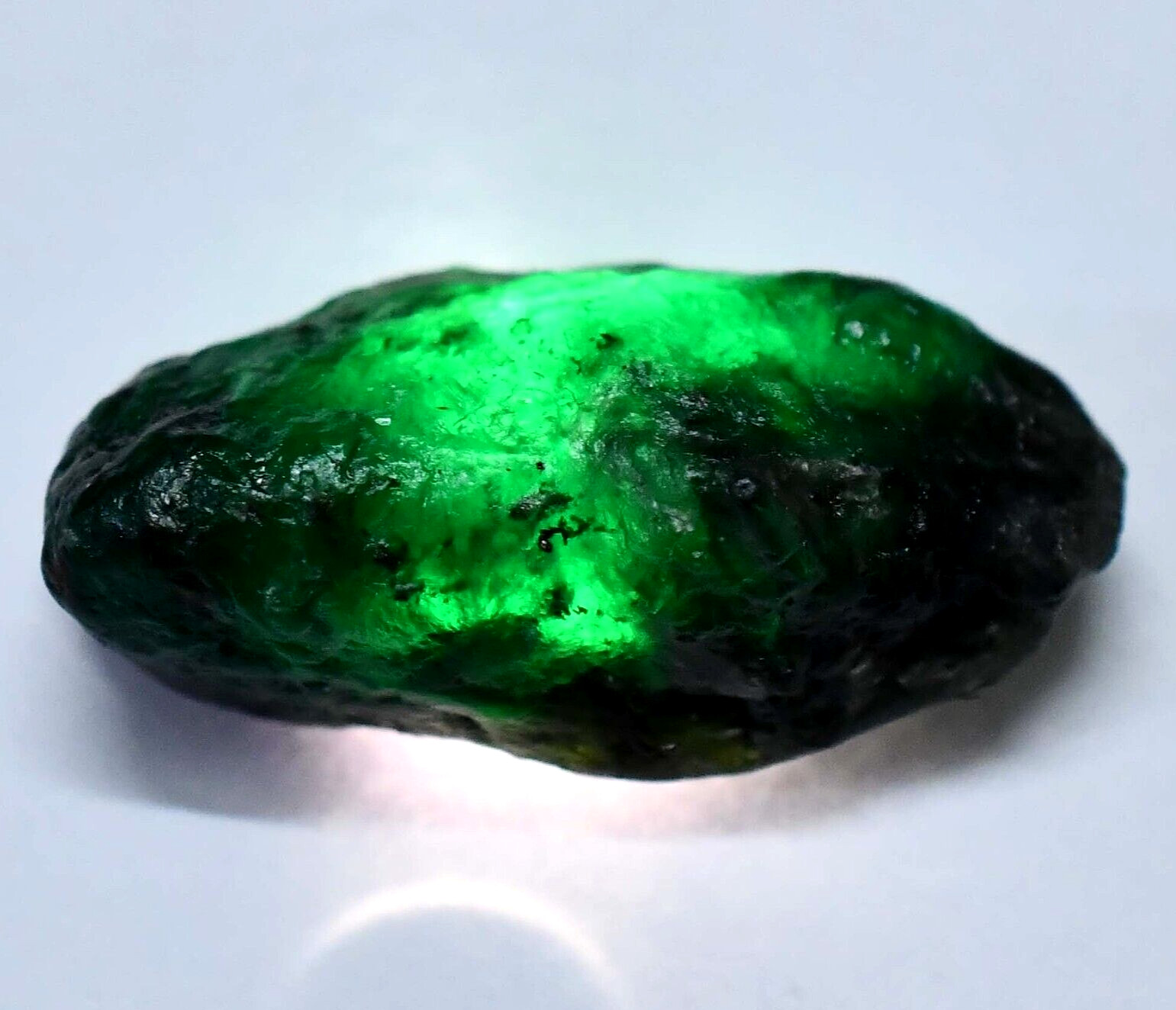 Untreated Natural Green Colombian Emerald 20.45 Ct Certified Facet Rough Gem