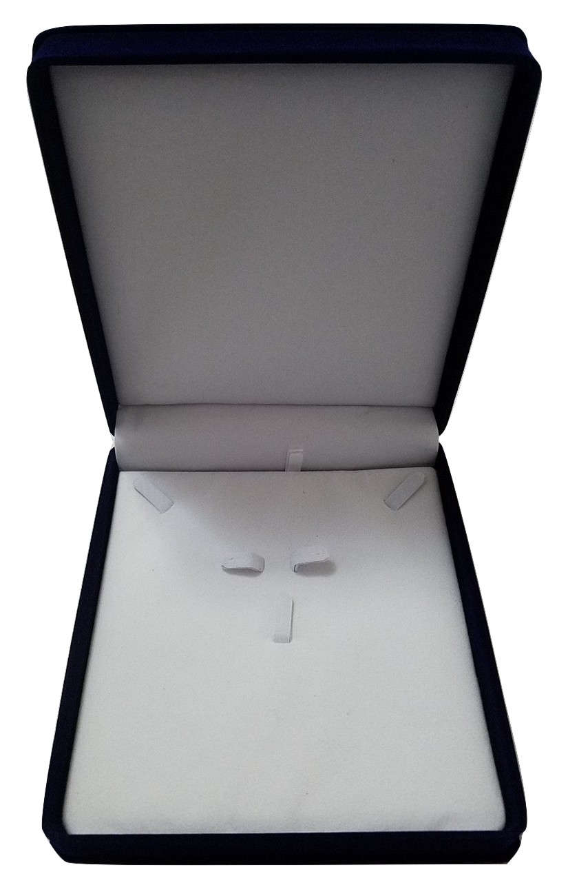 XL NAVY VELVET SET JEWELRY GIFT BOX -NECKLACE EARRING & BRACELET & X’MAS BONUS