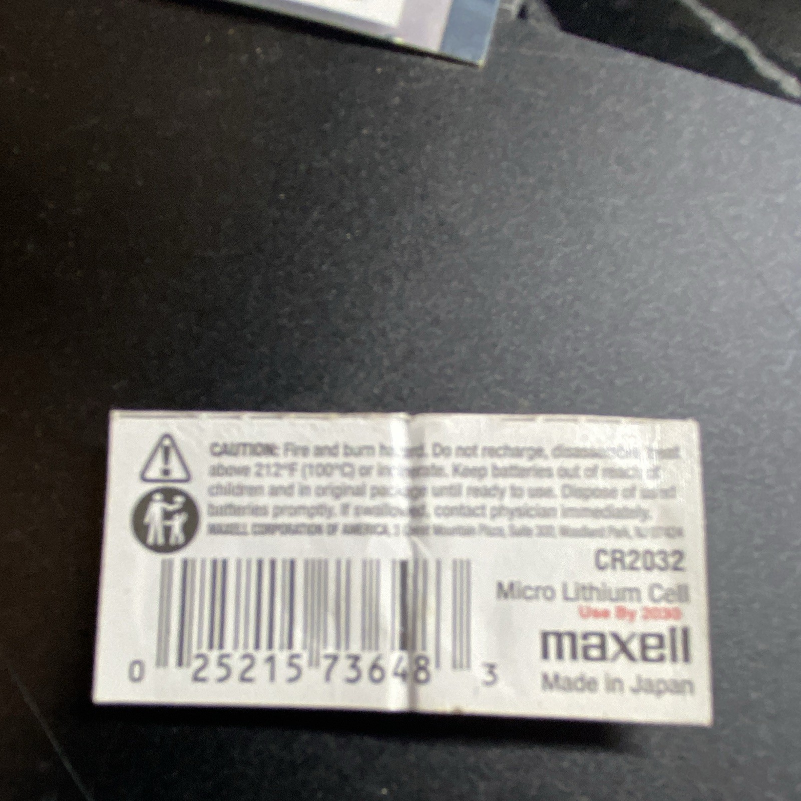 Maxell CR2032 3V Lithium Coin Cell/Button Battery Watch Battery MPN CR2032