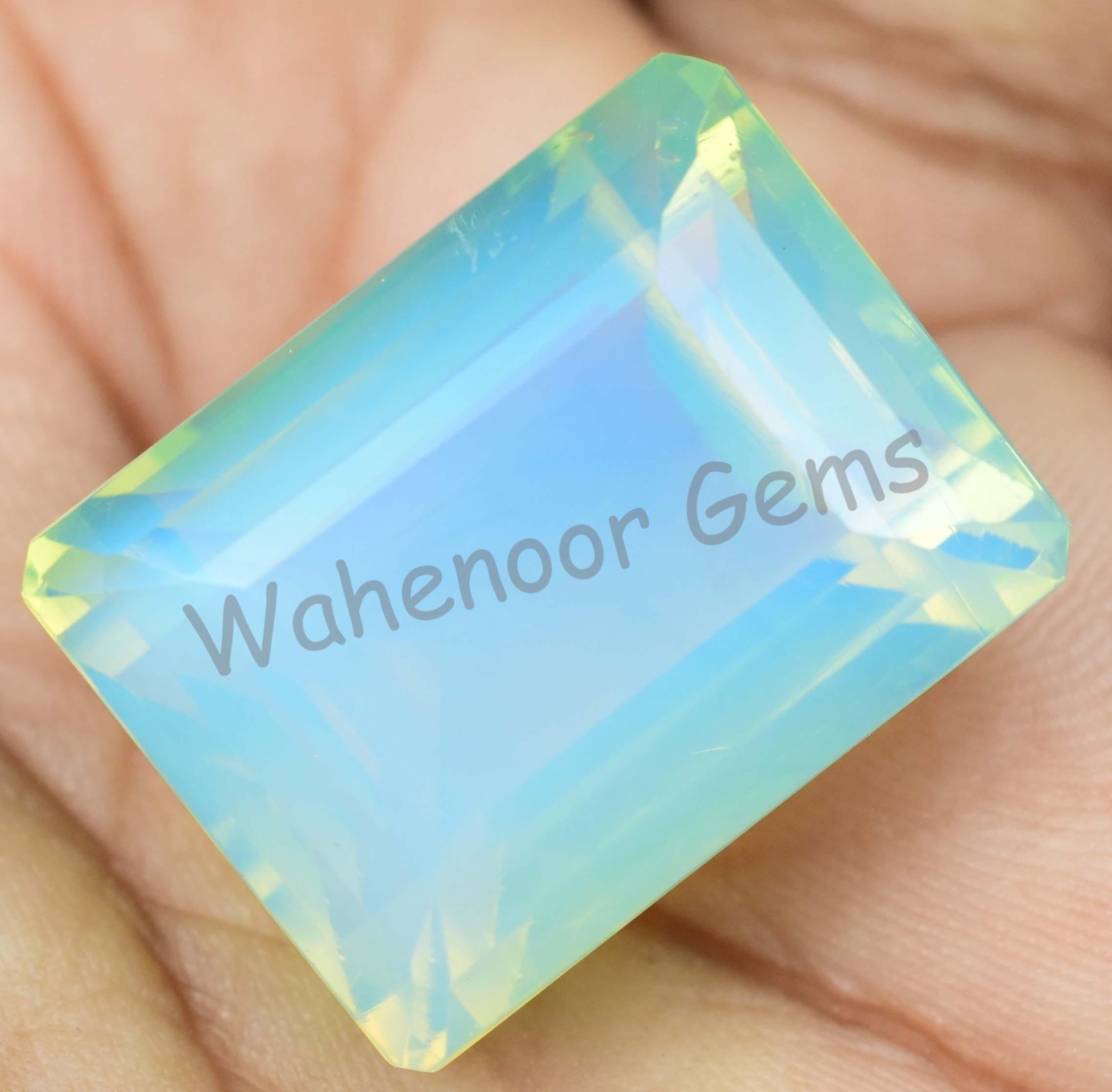Natural Lime Opal 46.45 Ct Emerald Welo Untreated Australian Certified Gemstone