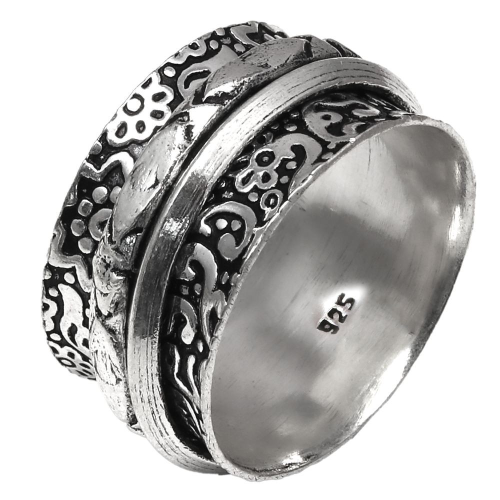 Spinner Anxiety Handmade Silver Jewelry “8”