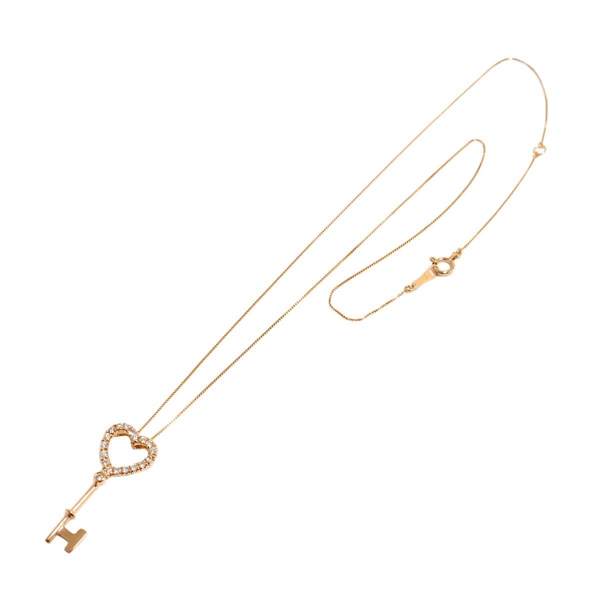 Diamond 0.23ct Necklace 18K K18 PG Pink Gold 90313930