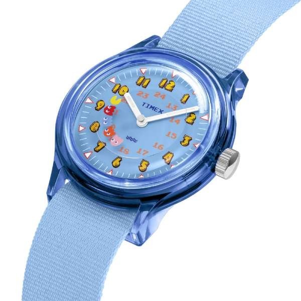 TW2V94000 PAC-MAN x TIMEX Collaboration Camper Wrist Watch Blue pac man pacman