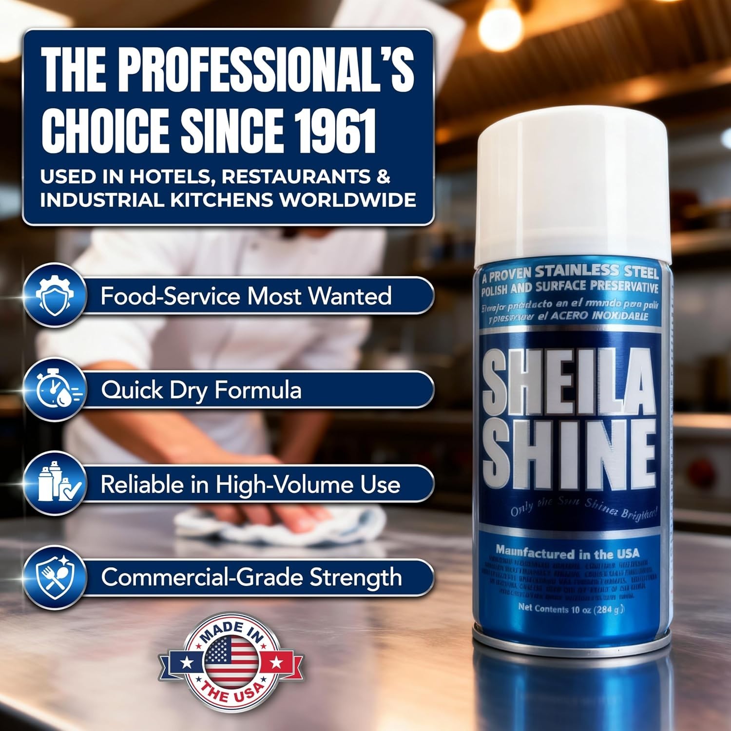 Streak-Free Stainless Steel Cleaner & Polish – Rust Remover