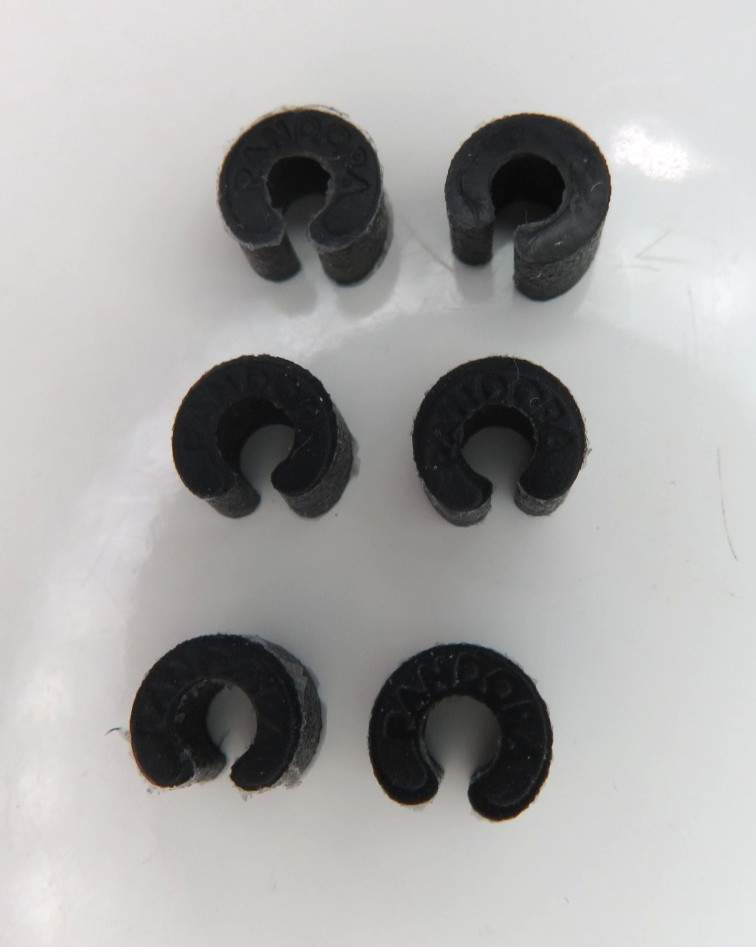 Lot of 6 Genuine Pandora Silicon Rubber Clip Stoppers Lock New Anti Slide