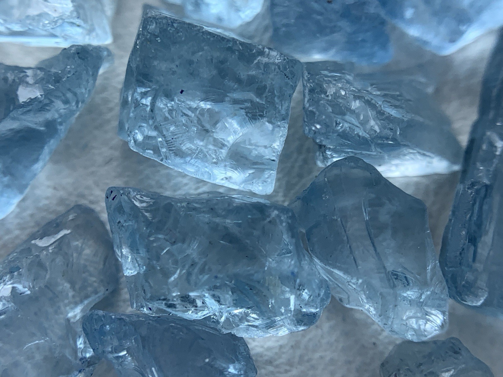 10.90 gram Gorgeous Nice Color Aquamarine lot from Mozambique