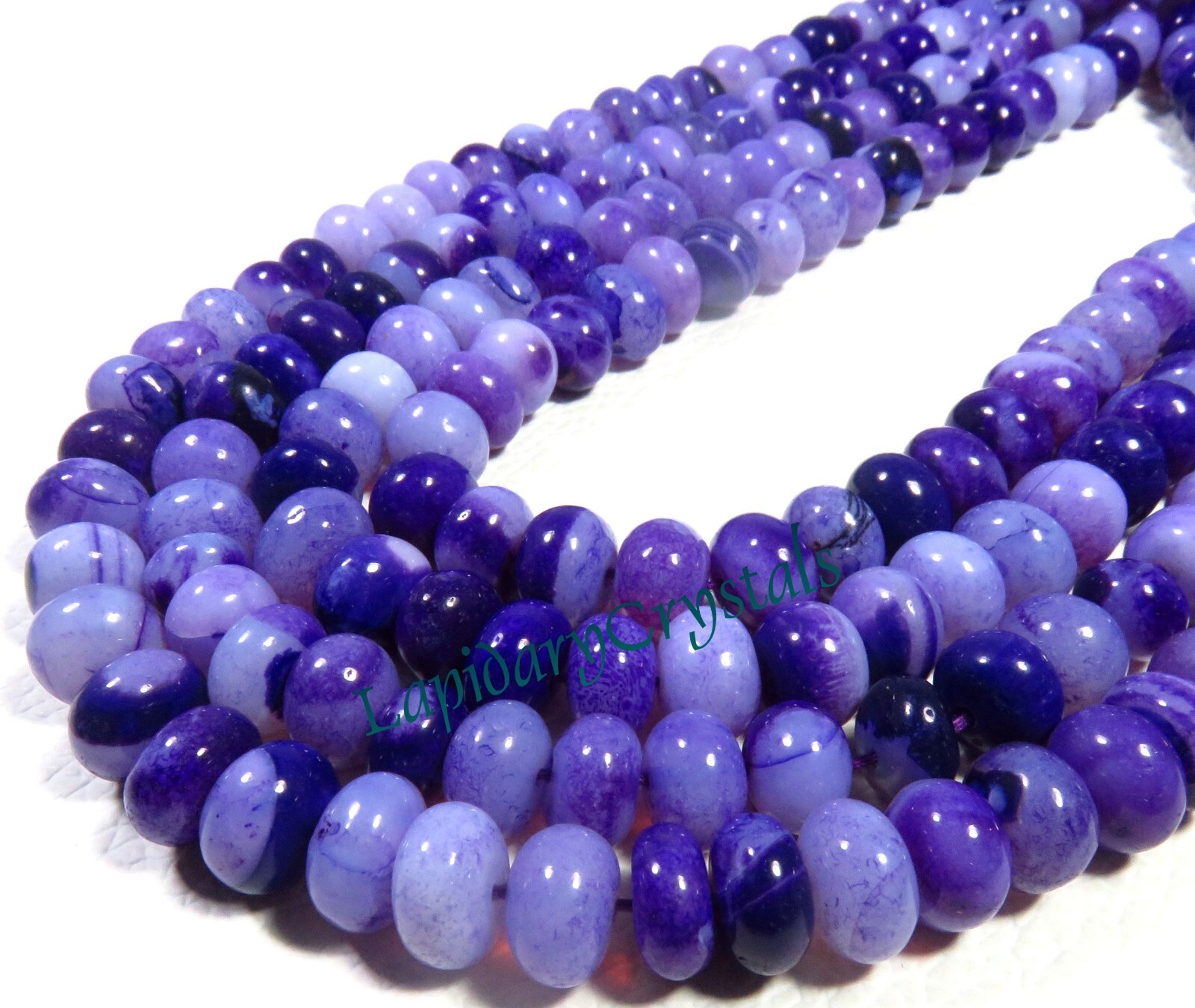 8.25-8.5mm Charoite Opal Rondelle Smooth Beads Charoite Gemstone Briolette Beads