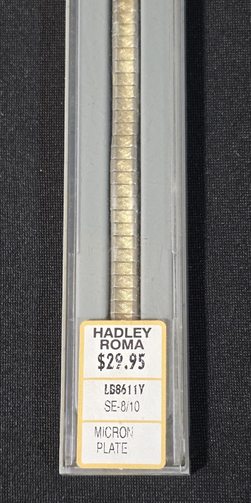 Vintage Hadley Roma Micron Plate Gold Tone Expansion Watch Band SE-8/10 LB8611Y