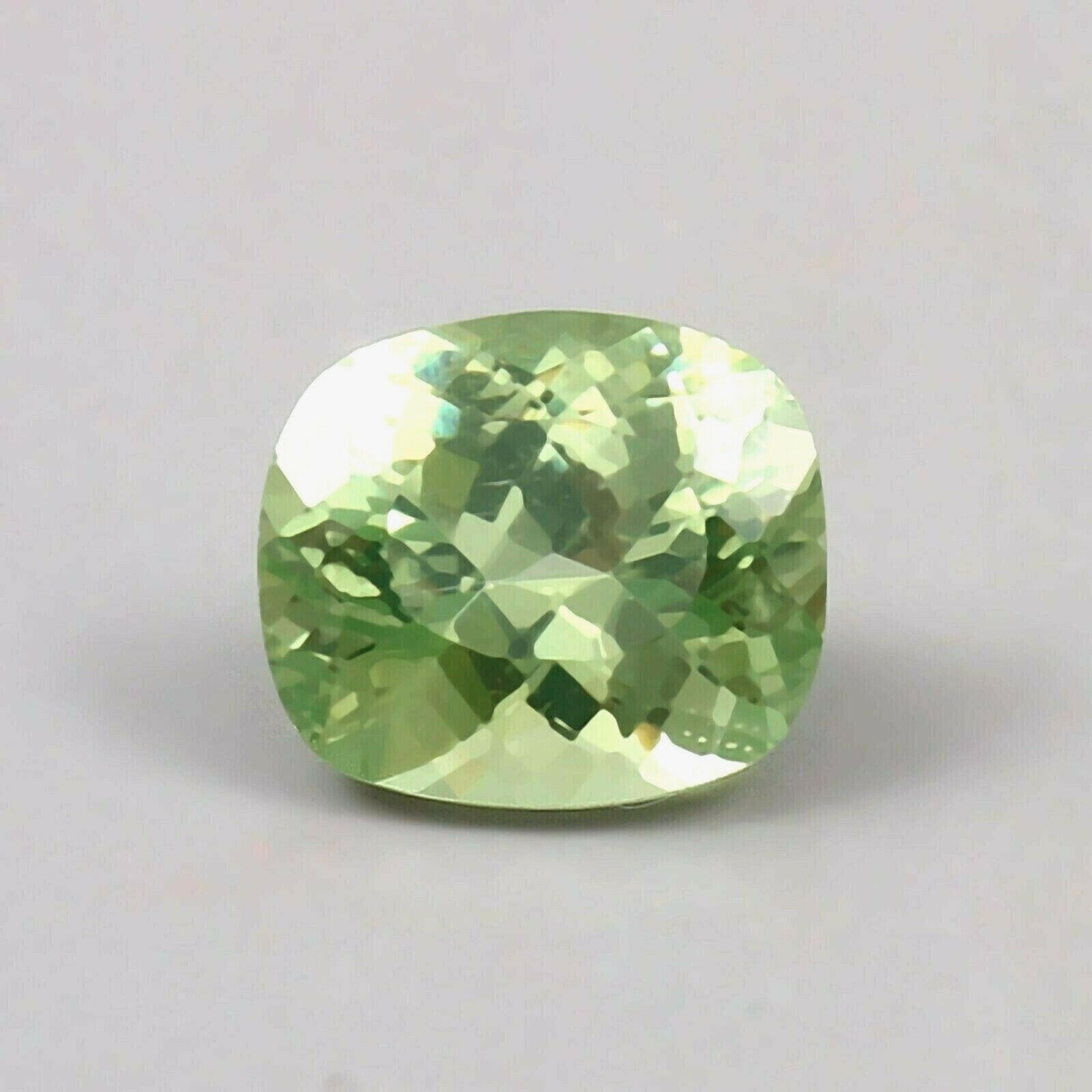 AAA Natural Flawless Green Ceylon Chrysoberyl Loose Cushion Gemstone Cut 5.00 Ct