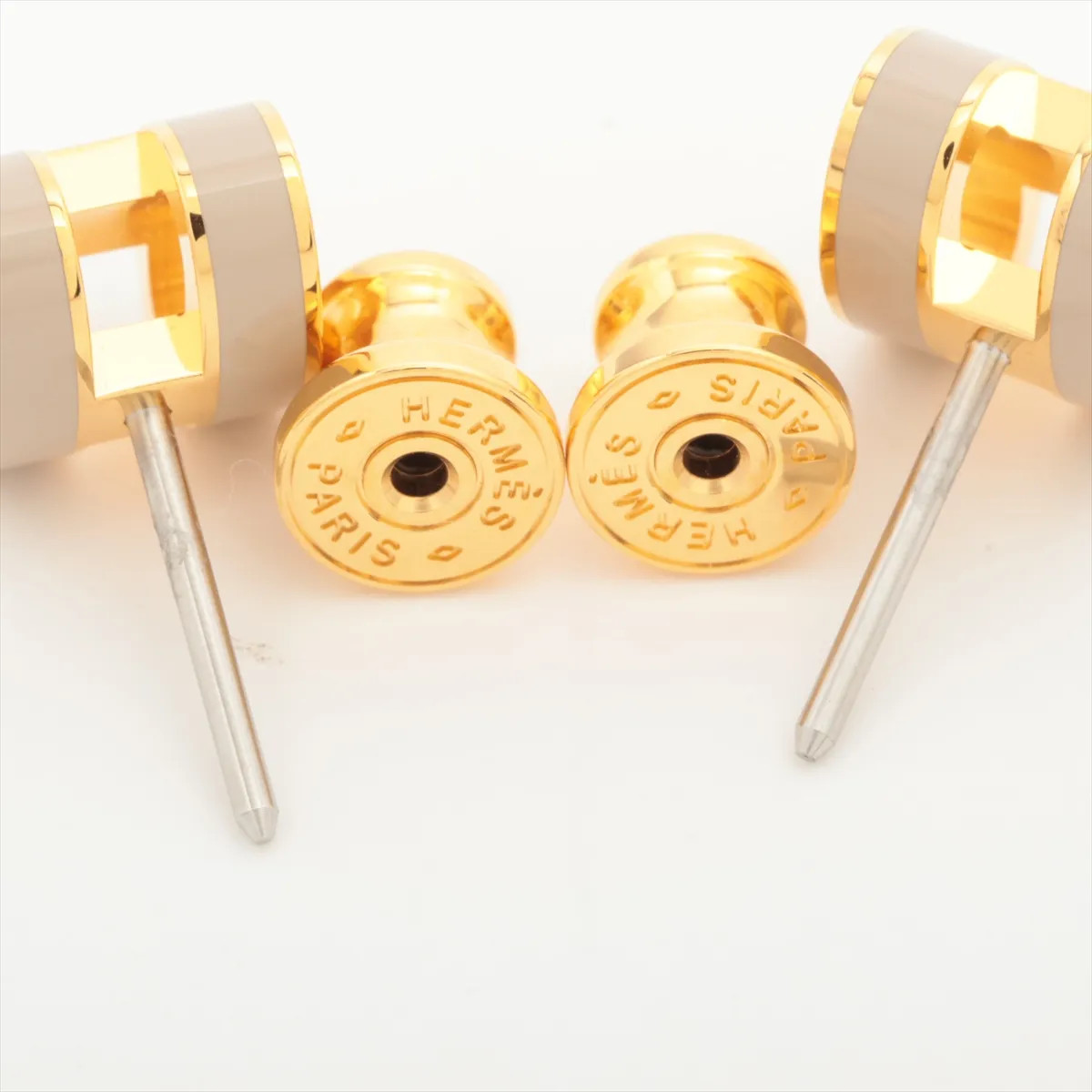 Hermès Mini-pop H Piercing jewelry (for both ears) GP Gold