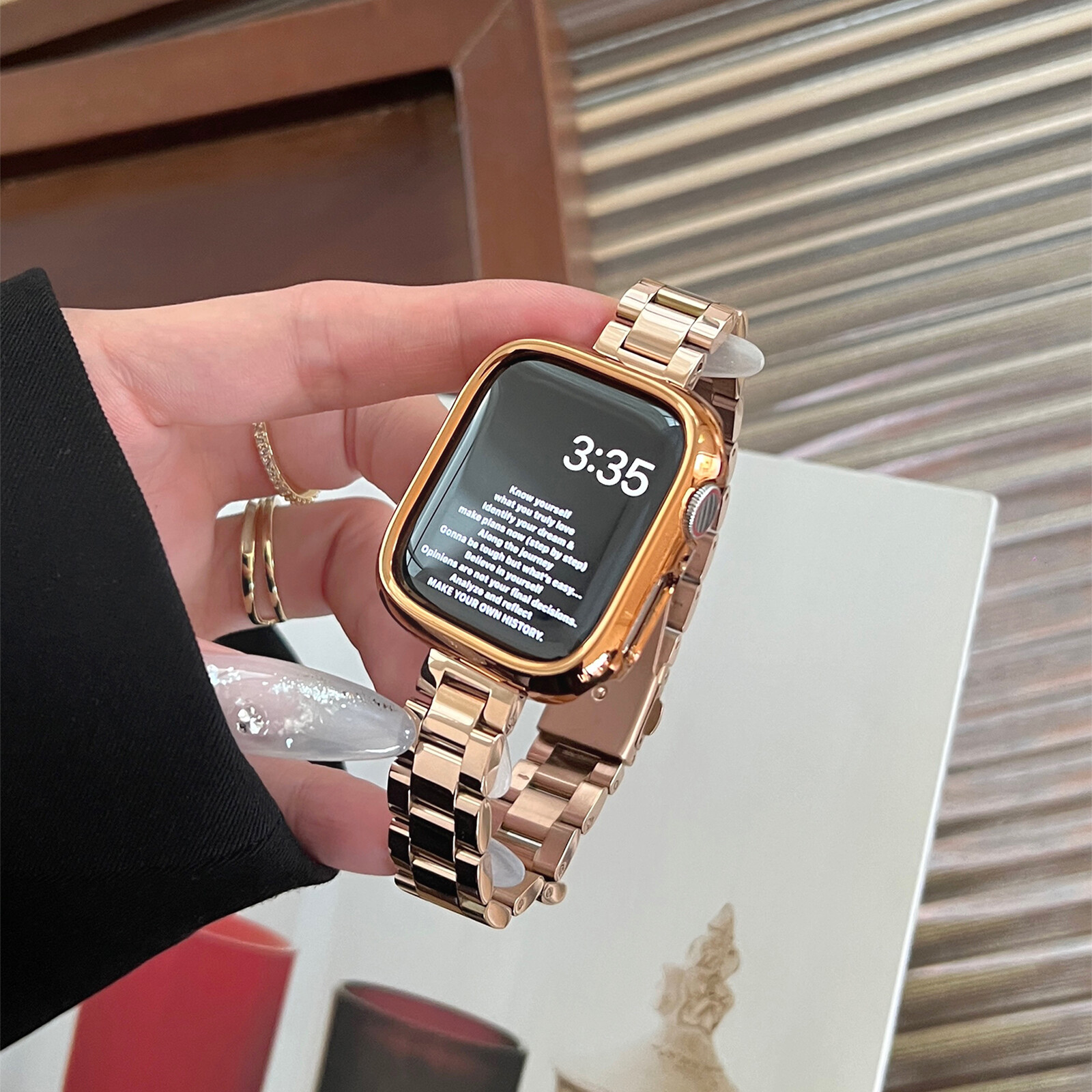 Thin Stainless Steel Metal Band For iWatch Ultra SE Series 10/9/8/7/6/5/4/3/2/1