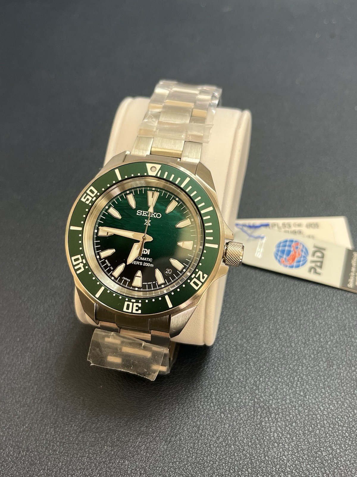 Seiko Prospex Samurai Sea Padi SPECIAL EDITION Green Dial 41.7mm Watch SRPL53