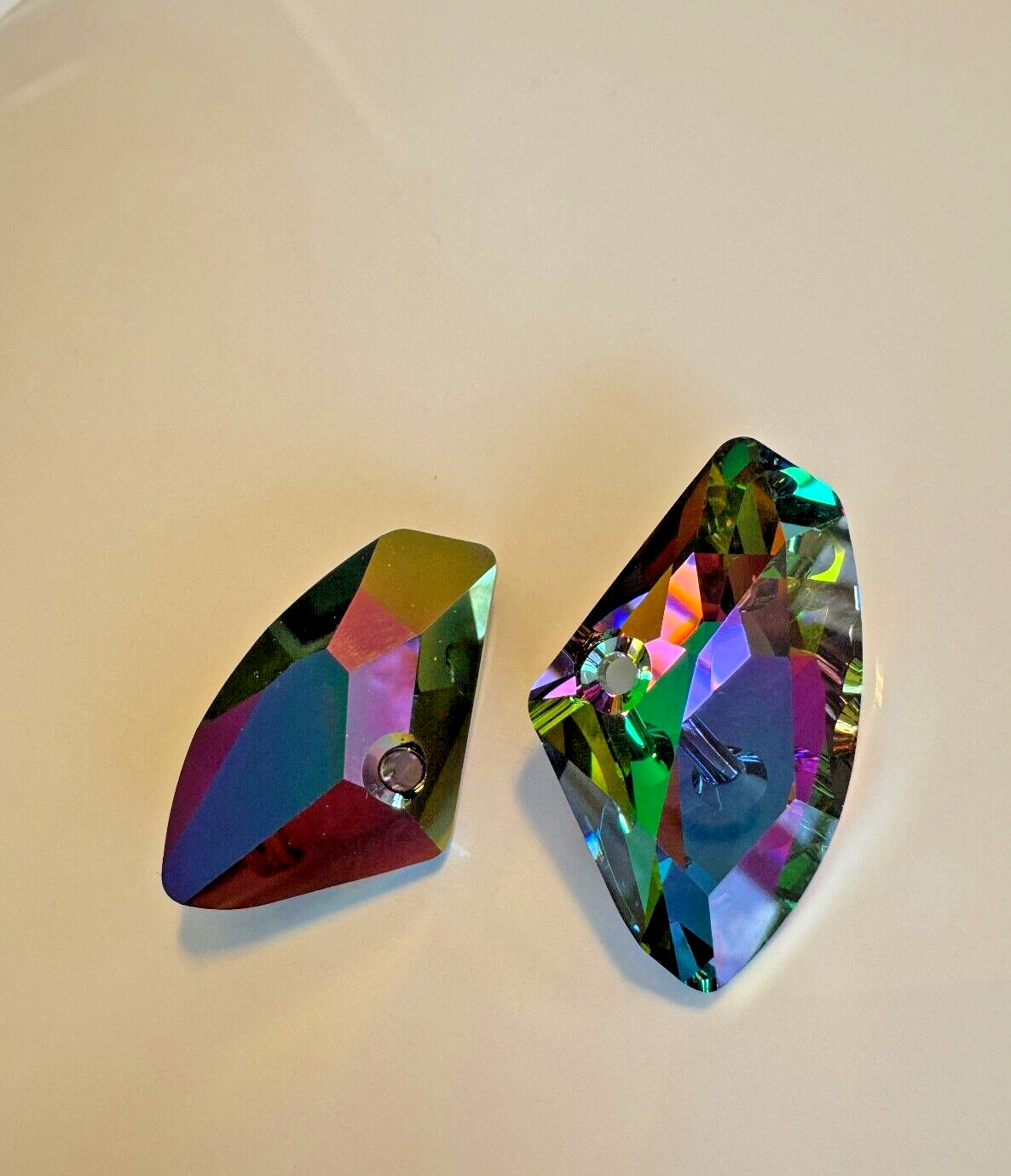 SWAROVSKI #6657 GALACTIC HORIZONT PENDANT 23.5 x 39 mm ELECTRA COLOR Ships Free