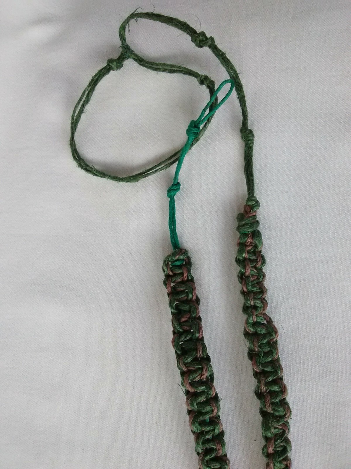 HEMP SURFER BOHO BEADED NECKLACE 24″ Unisex Beaded Macrame USA Seller New