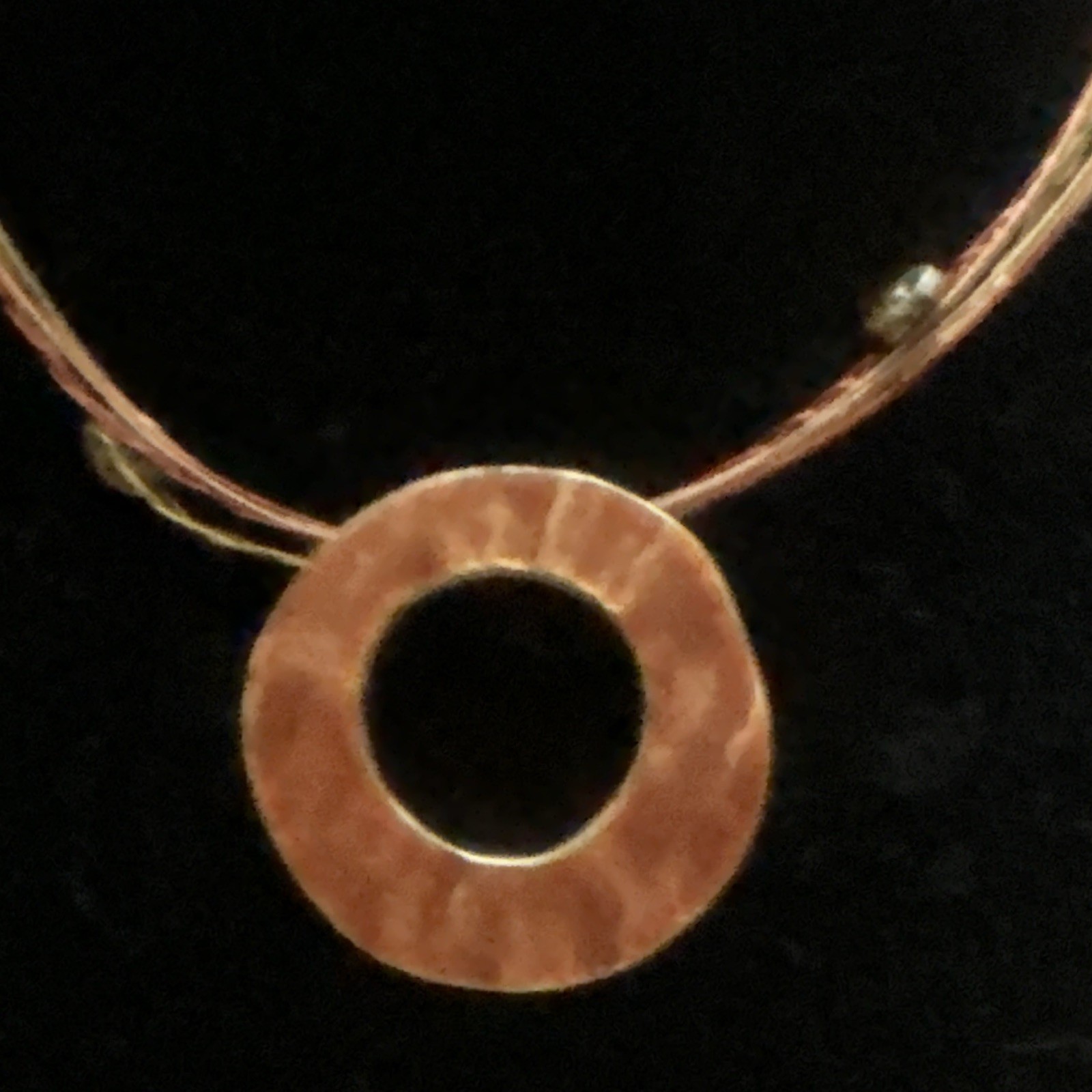 Chico’s Gold Tone Multi-Chain Round Charm Pendant Necklace Signed Lobster Clasp