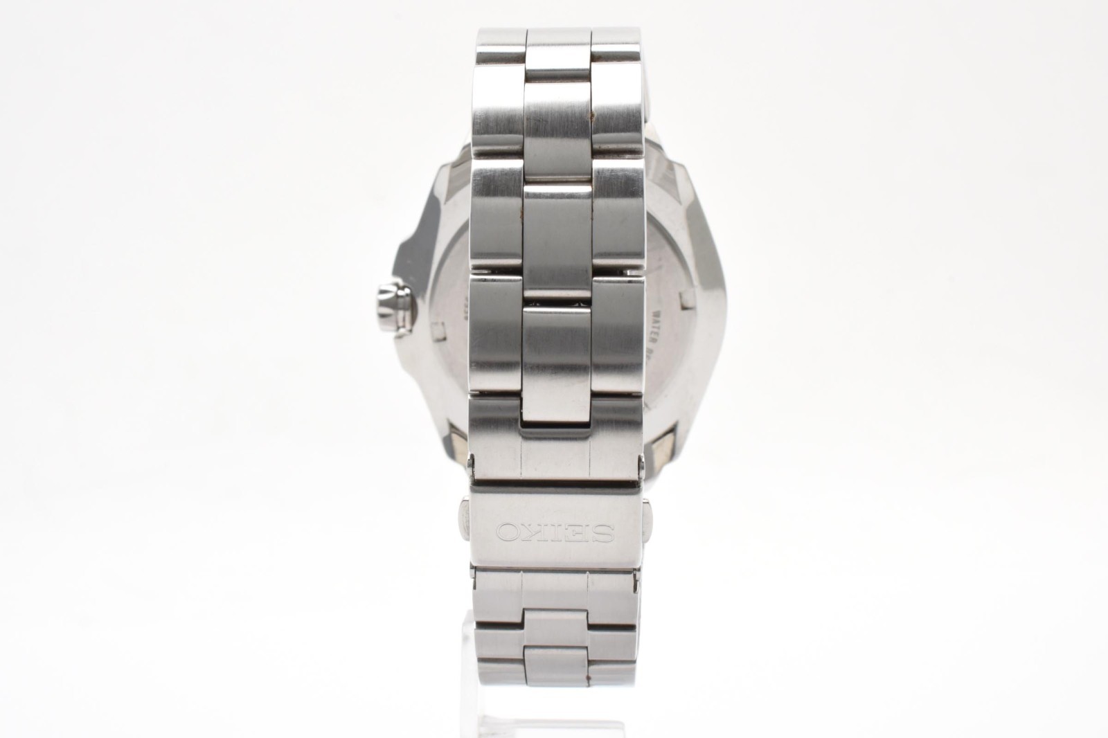 [Exc+5]SEIKO Perpetual Calendar GMT 8F56-002A Quartz Black Dial Mens Watch JAPAN