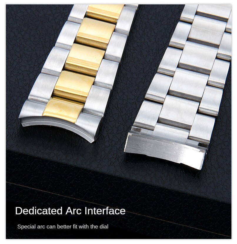 316 Solid Stainless Steel Watch Band Strap Mens Luxury metal Bracelet 20 21mm