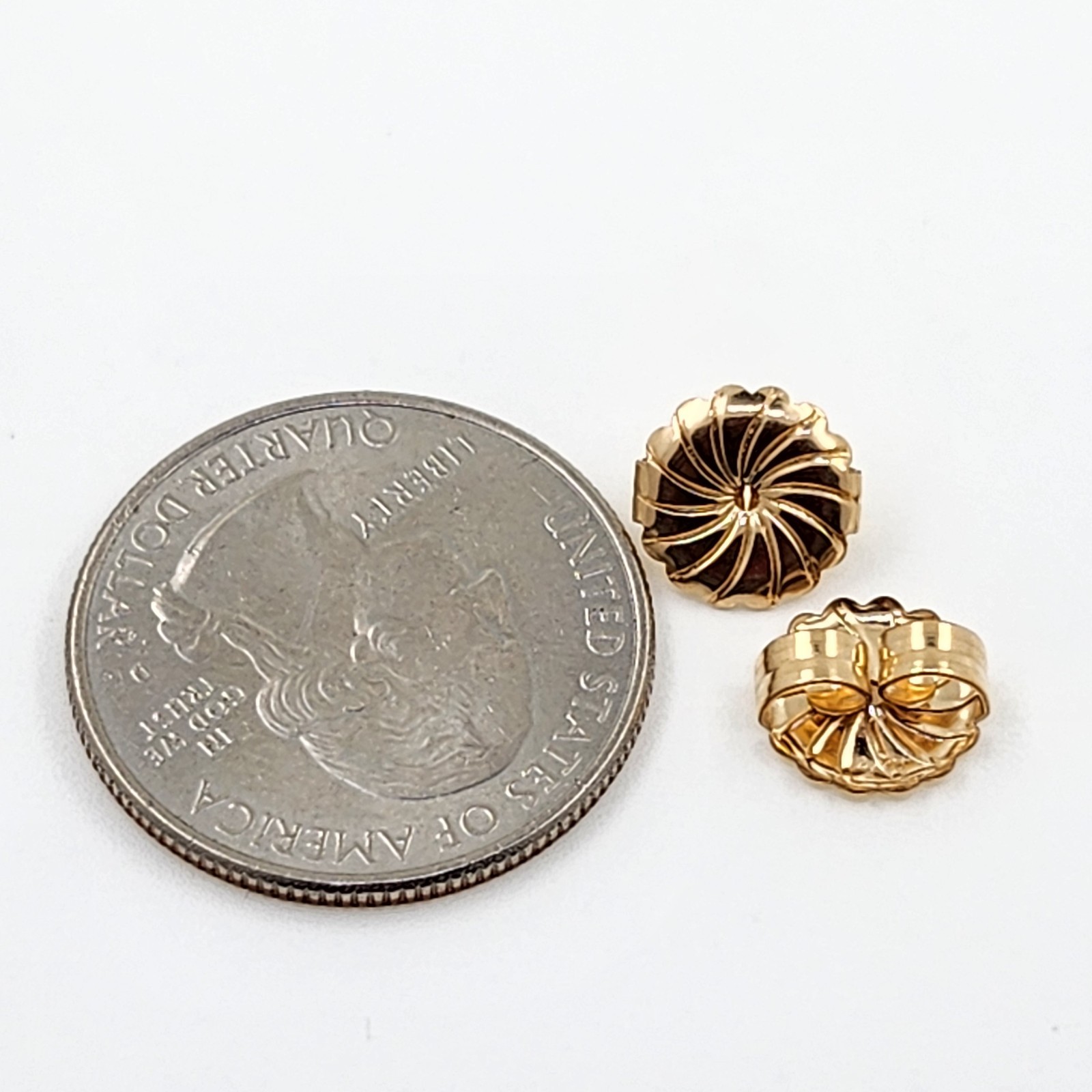1 NEW Pair Gold Filled Extra Large 9.5mm Earring Backs Monster Size Heavy Duty
